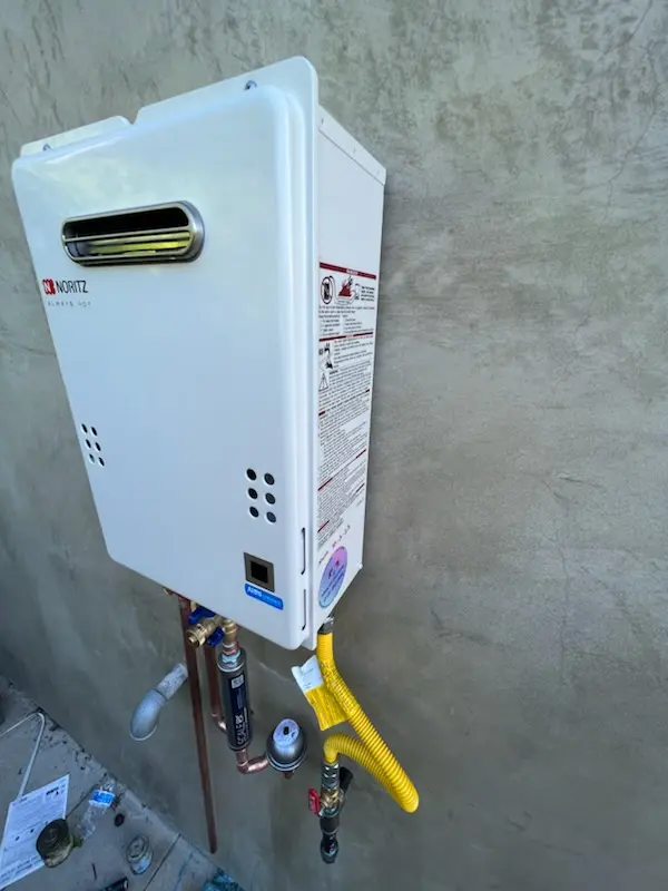 Tankless water heater installation for Remington homes